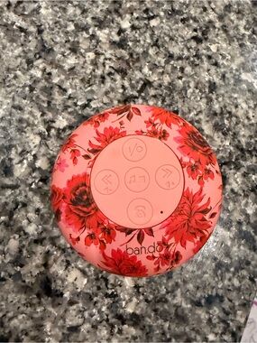 ban.do Pink Coral Floral Bluetooth Shower Speaker. (Will include charger)